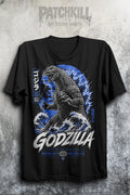 Kaiju Wave Graphic T-Shirt – Japanese Retro Monster Streetwear Tee (Unisex)