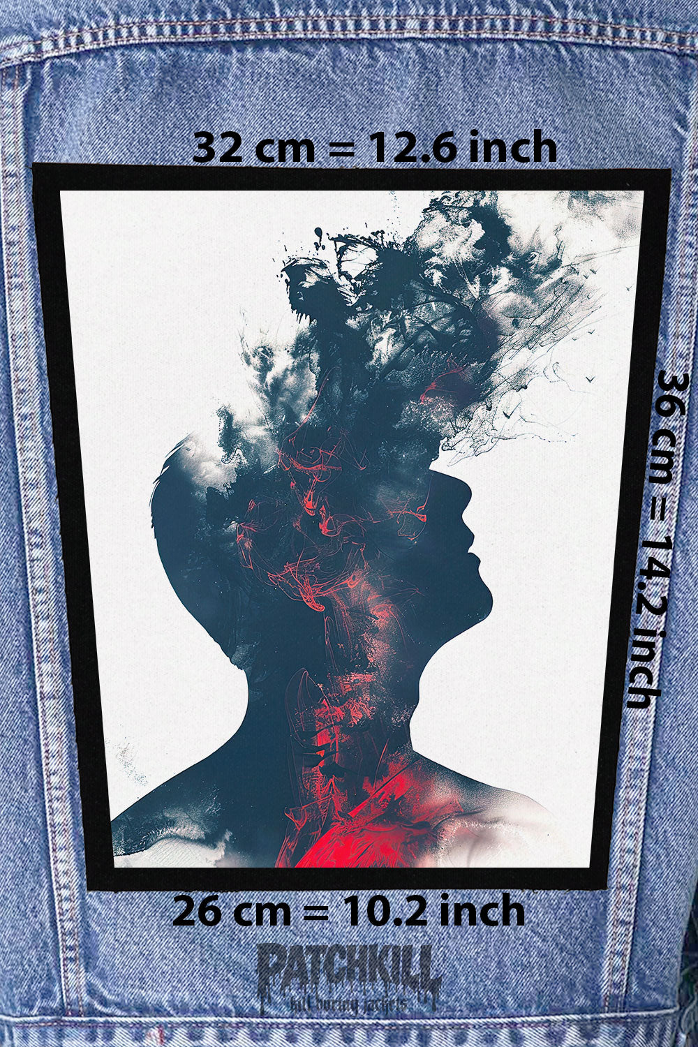 Abstract Mind Art Back Patch Sew On