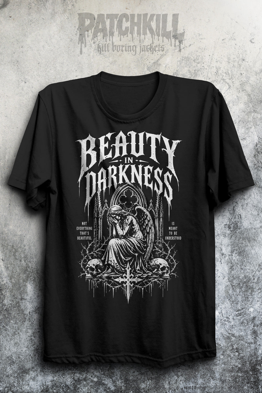 Beauty in Darkness Gothic Angel Unisex T-Shirt